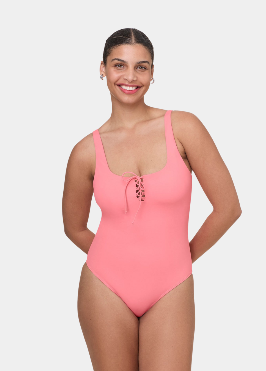 The Macao One Piece - Eco Nylon - Petal - Long Torso