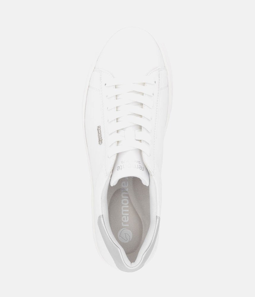 Remonte Classic White Leather Trainers