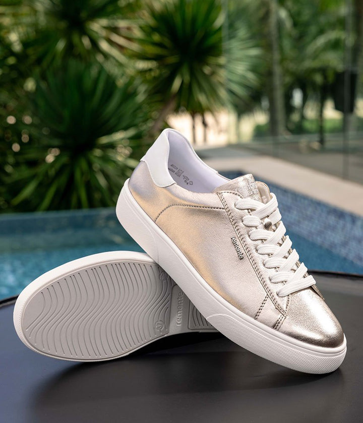 Remonte Pretty Metallic Gold Trainers