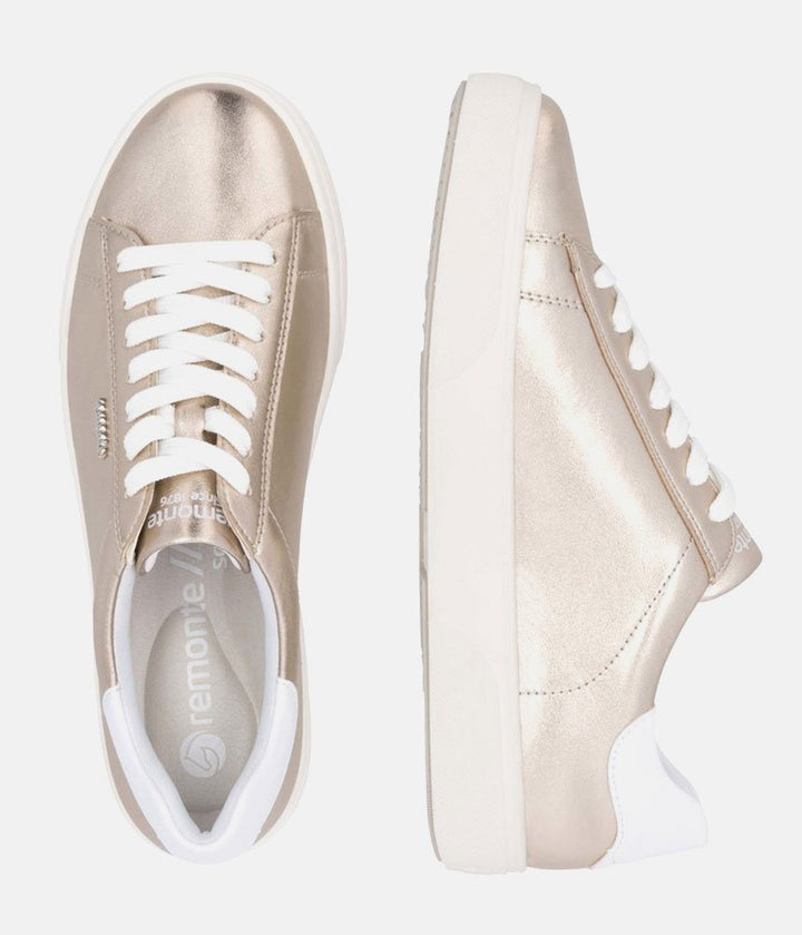 Remonte Pretty Metallic Gold Trainers