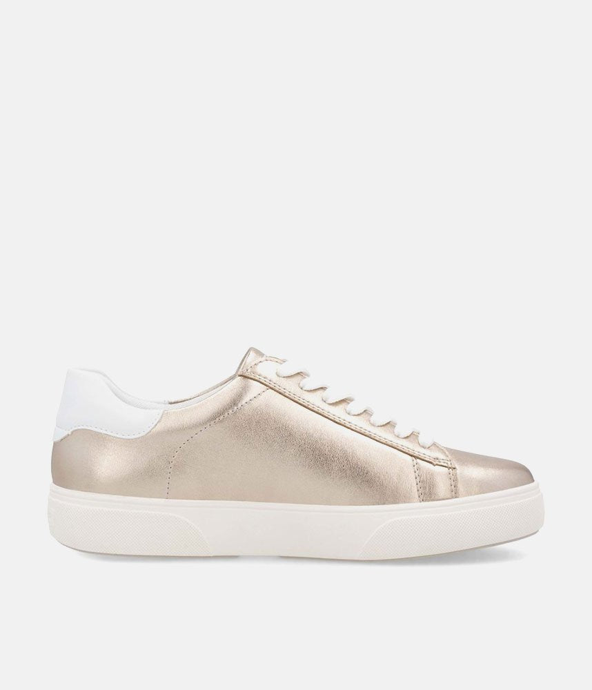 Remonte Pretty Metallic Gold Trainers