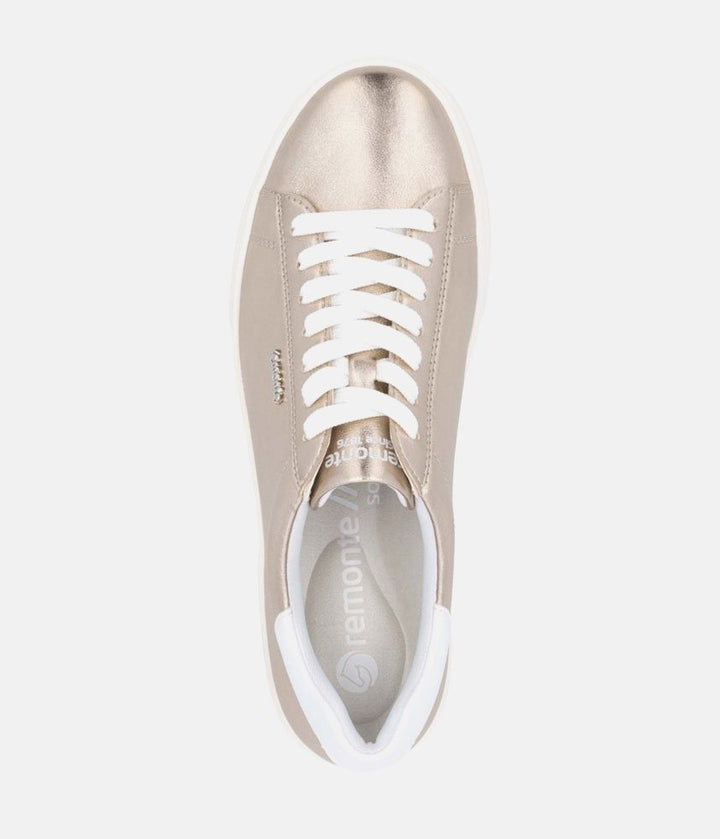 Remonte Pretty Metallic Gold Trainers
