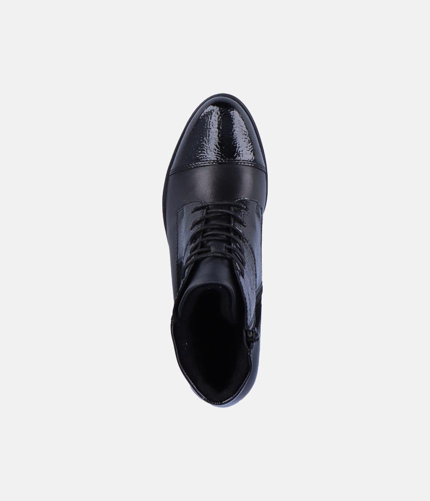 Remonte Stylish Black Lace Up Ankle Boots