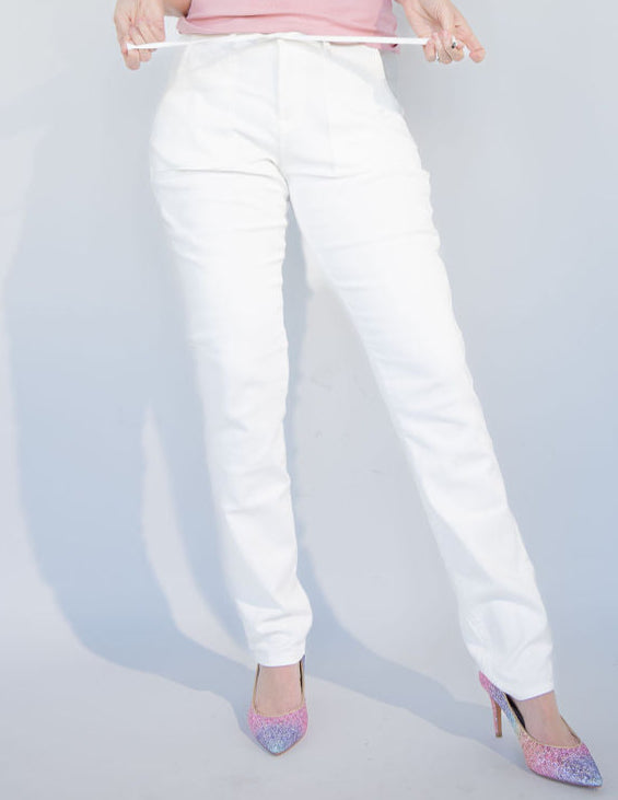 White Denim Joggers and Olive Denim Jacket Bundle