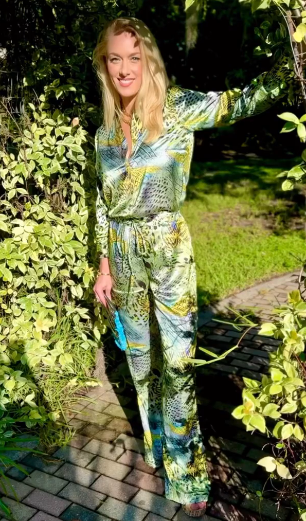 Luxury Serpentine Three-Piece Set - Crepe Satin