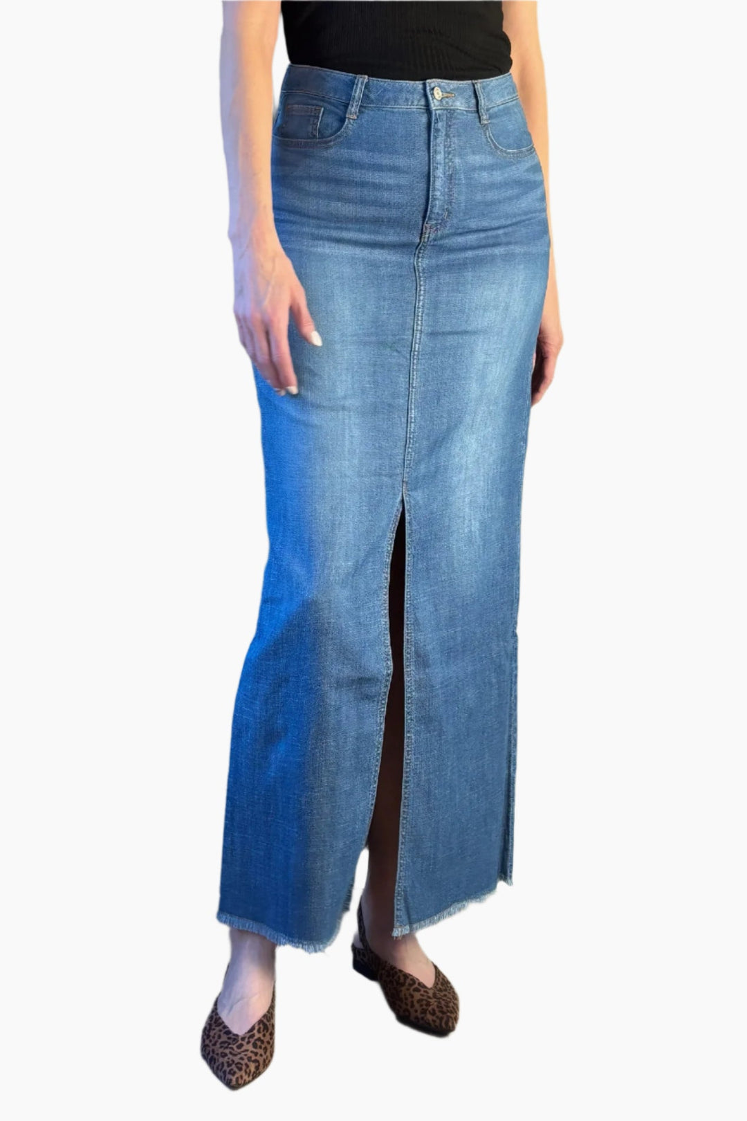 Denim Maxi Skirt