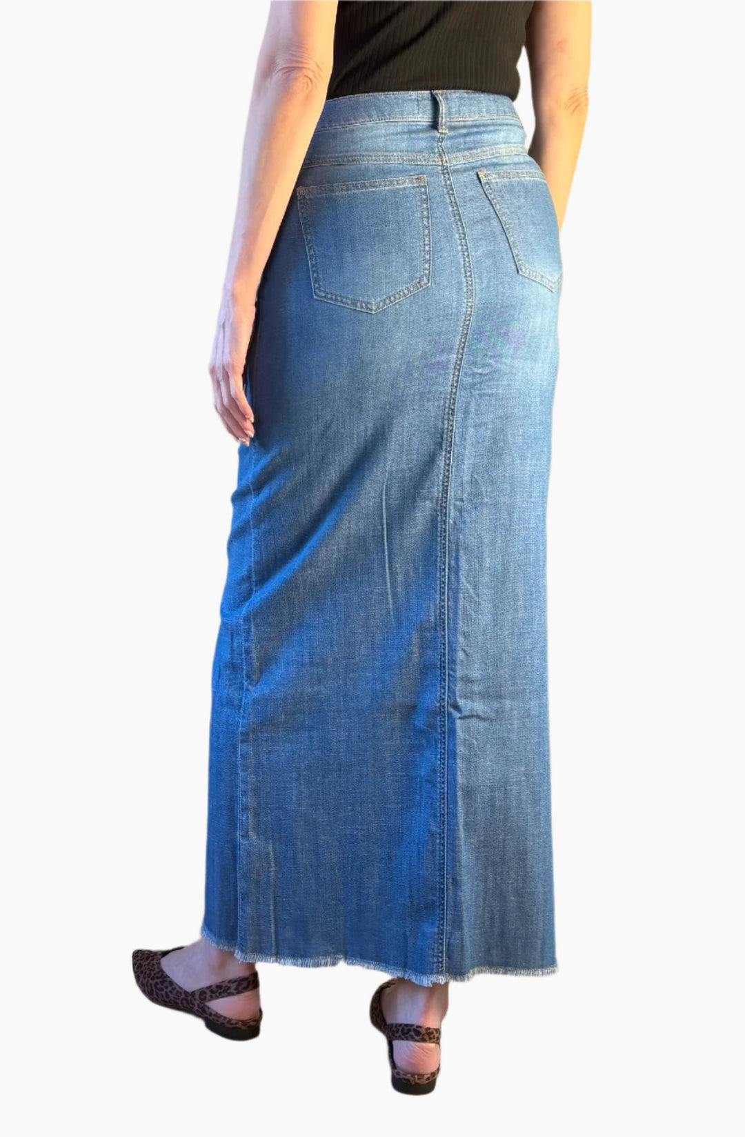 Denim Maxi Skirt