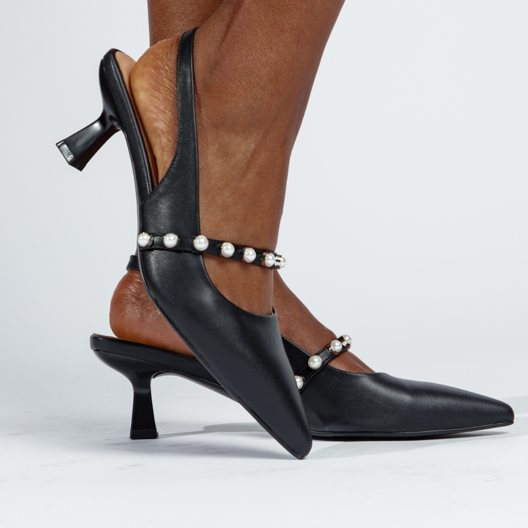 Sophia Slingback Pumps - Black