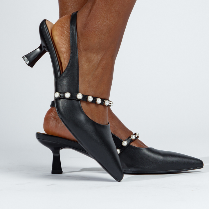 Sophia Slingback Pumps - Black