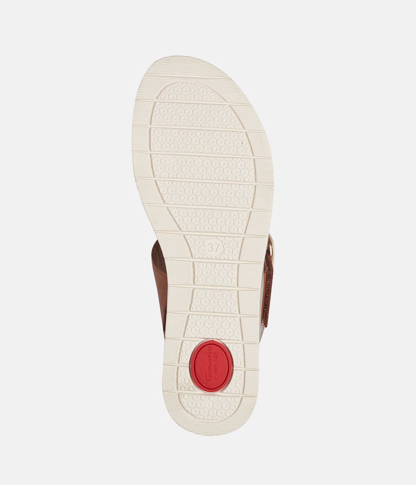 Tamaris Stylish Beige Combi Wedge Sandals
