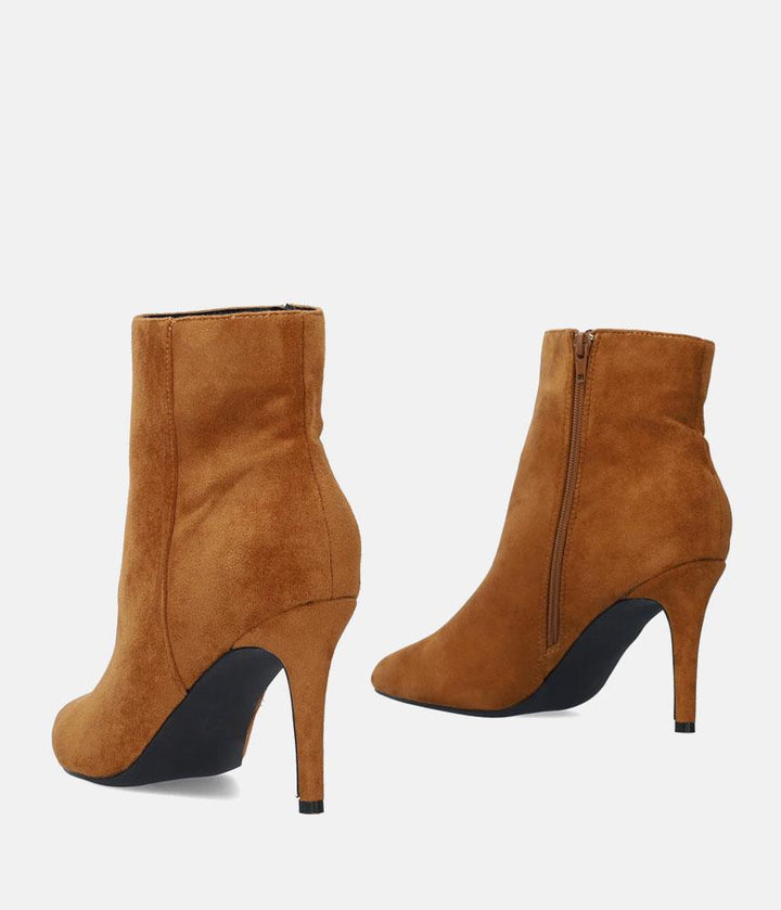 Sky High Tan Stiletto Heel Booties