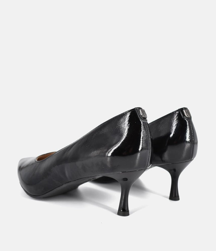 Bioeco Black Patent Leather Stiletto Heels