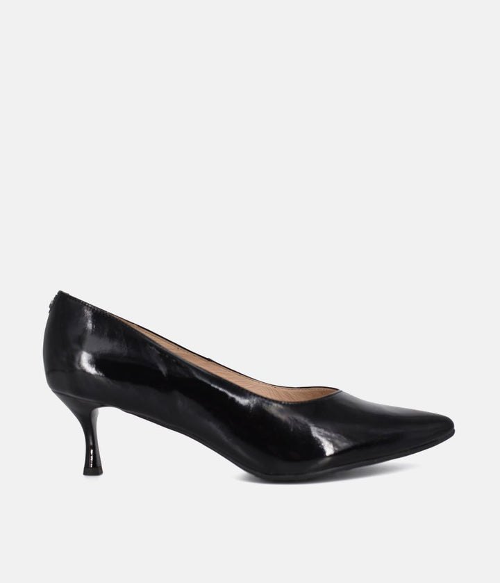 Bioeco Black Patent Leather Stiletto Heels