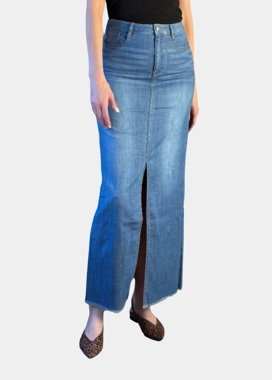 Denim Maxi Skirt