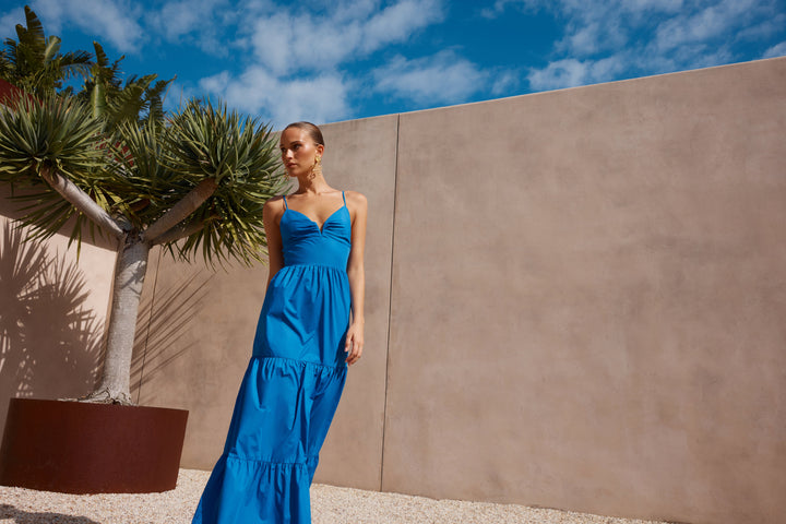 Portrait Maxi Dress - Blue