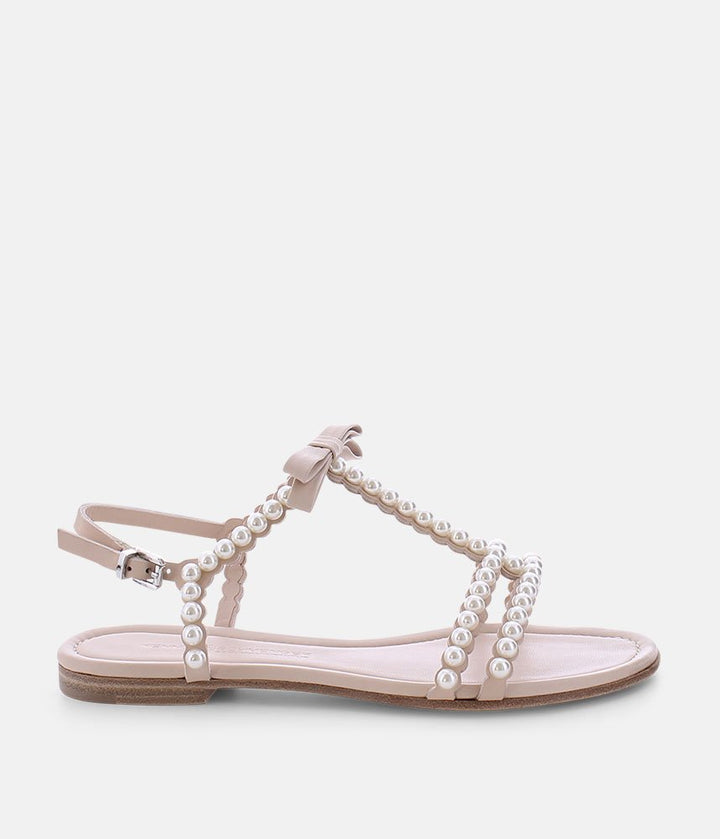 Kennel & Schmenger Luxurious Beige Pearl Sandals