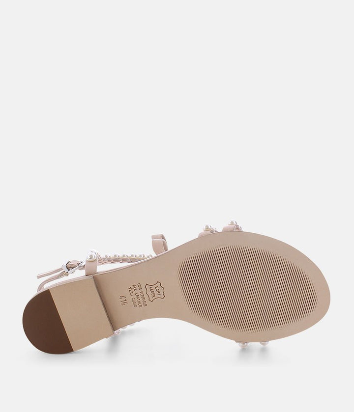 Kennel & Schmenger Luxurious Beige Pearl Sandals