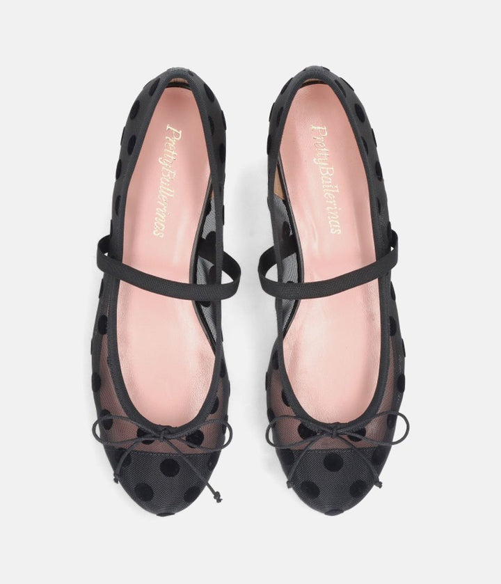 Pretty Ballerinas Gorgeous Sheer Mary Jane Flats