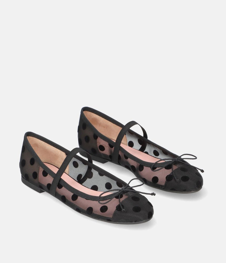 Pretty Ballerinas Gorgeous Sheer Mary Jane Flats