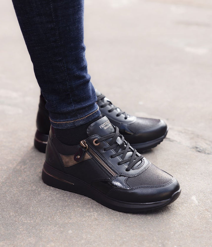 Remonte Casual Combi Sneakers - Black
