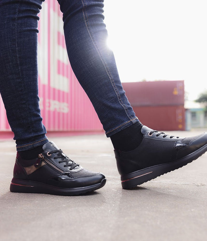 Remonte Casual Combi Sneakers - Black