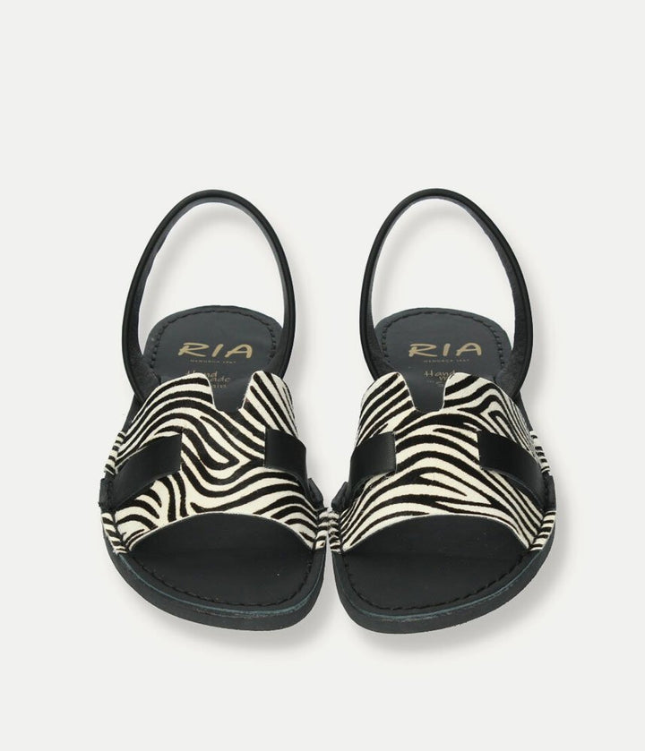 Ria Fashionable Zebra Abrarca Sandals