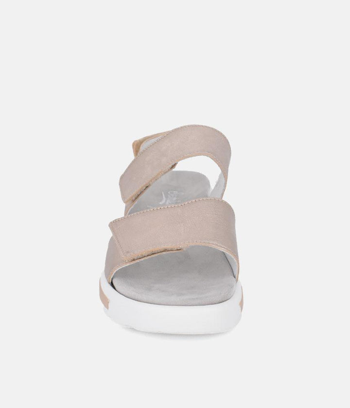 Semler Fashionable Quilted Wedge Sandals - Metallic Gold