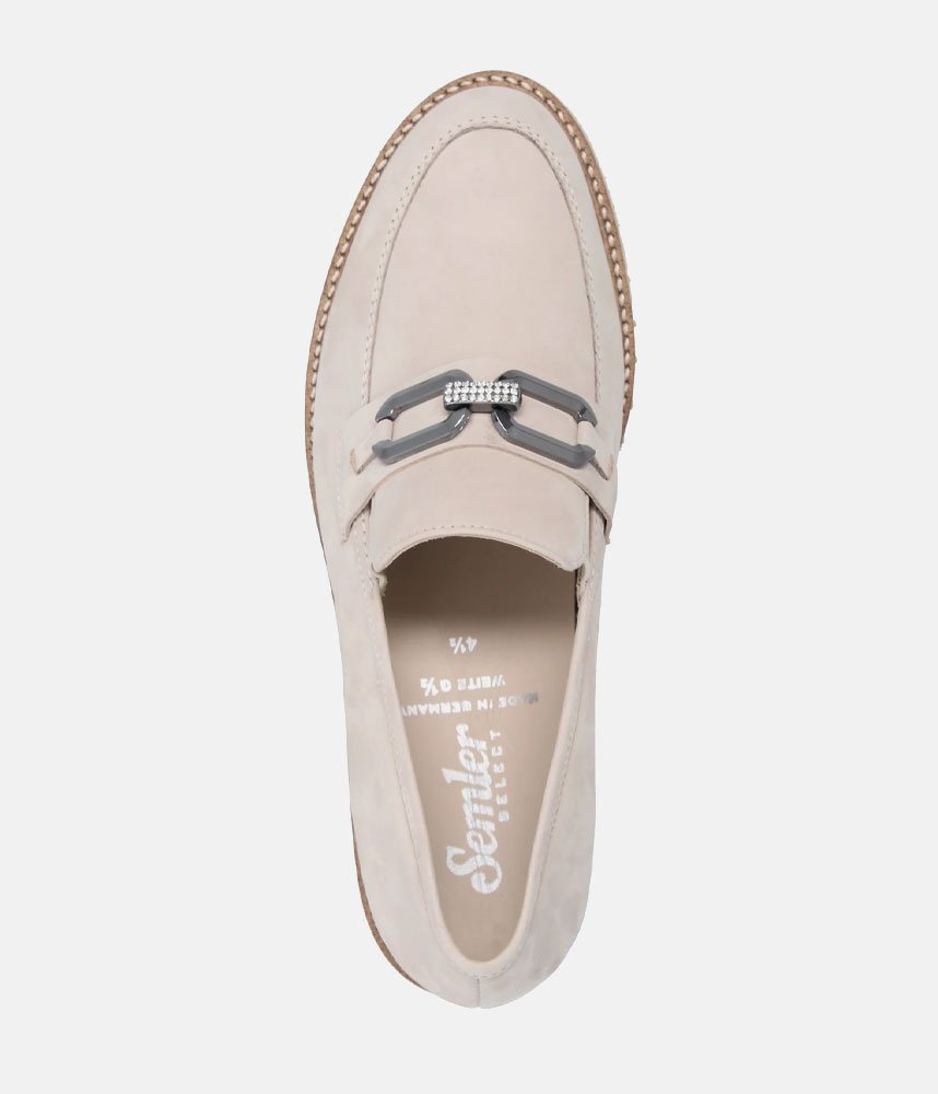 Semler Stylish Nubuck Loafer - Beige