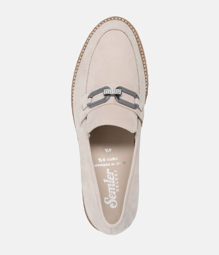 Semler Stylish Nubuck Loafer - Beige
