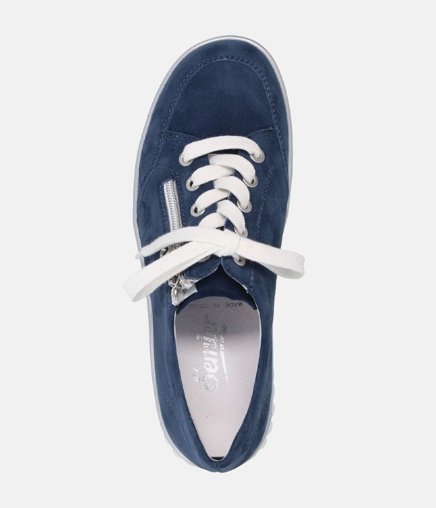 Semler Sporty Suede Navy Trainers