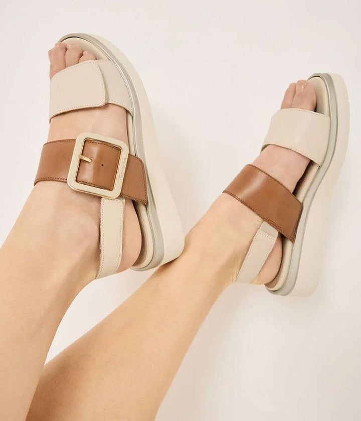 Tamaris Stylish Beige Combi Wedge Sandals
