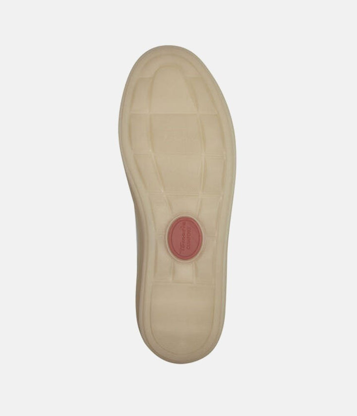 Tamaris Comfortable White Leather Trainers