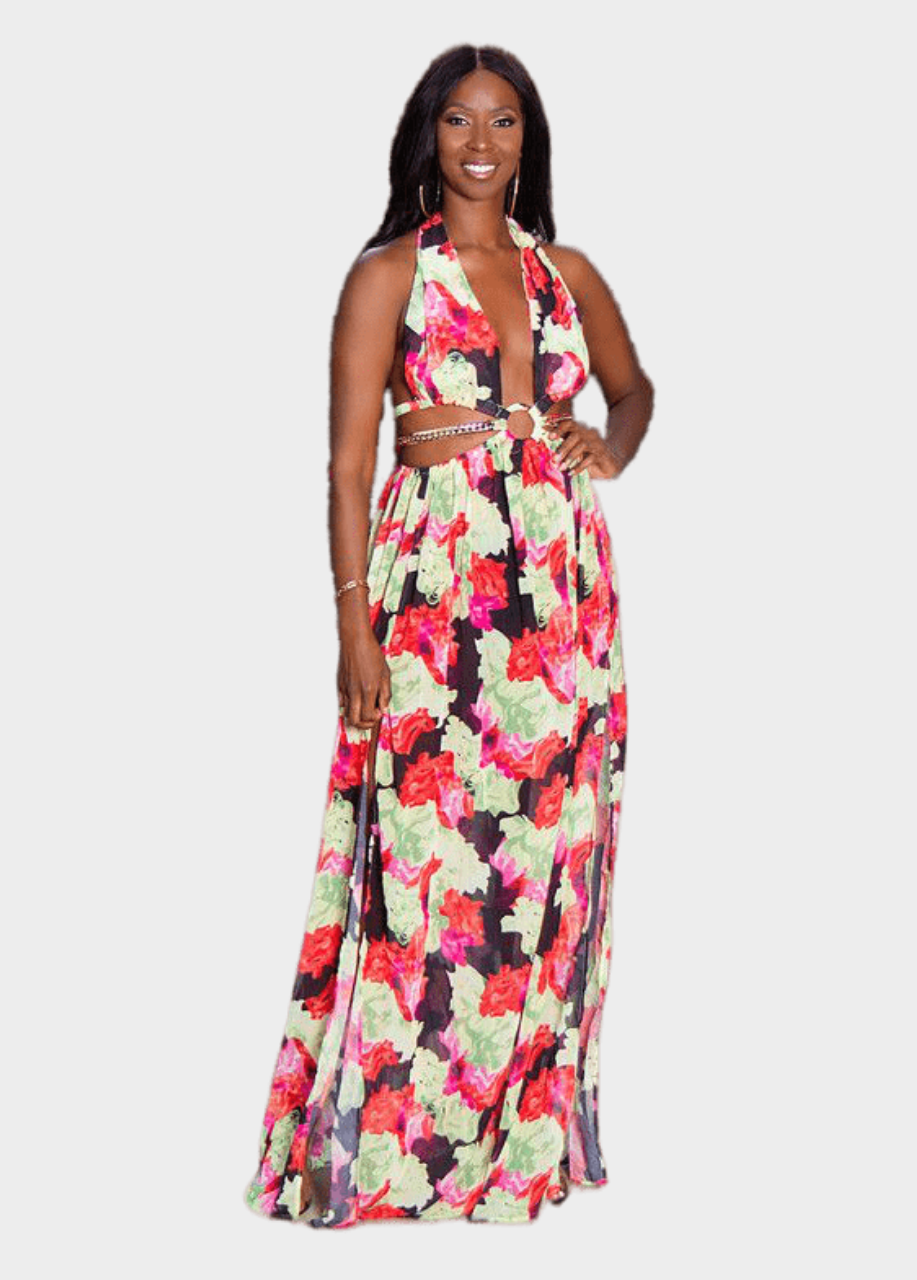 maxi dresses extra tall Coral Sea Maxi Dress