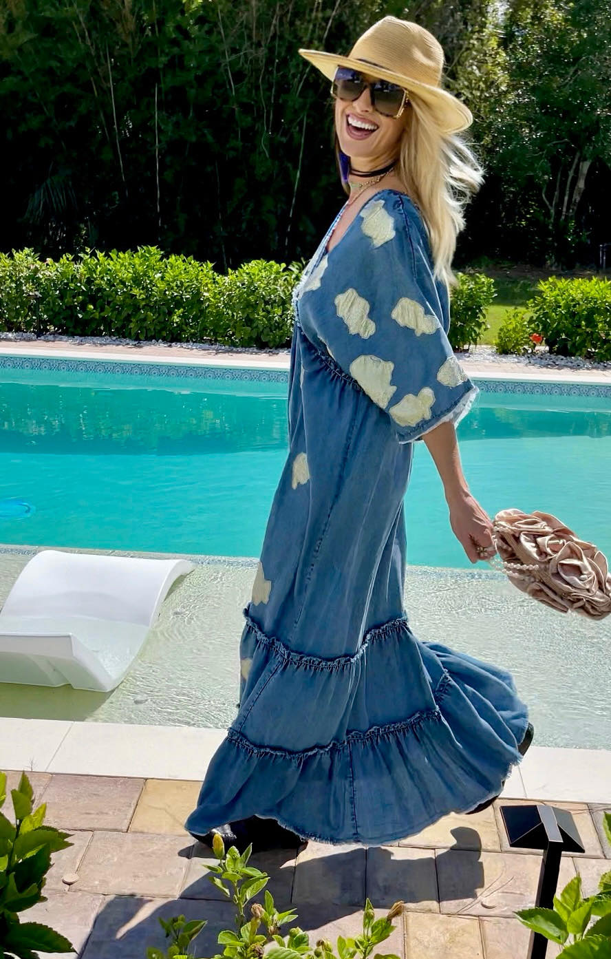 Yellowstone Denim Maxi Dress