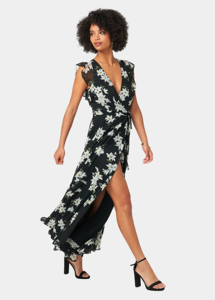 Tall Bella Floral Maxi Dress Black / S Tall Bella Floral Maxi Dress Black / S