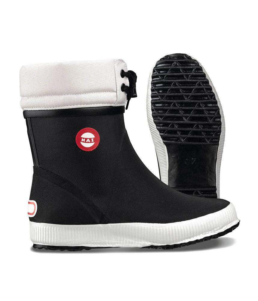 Stylish HAI Black Winter Rubber Boots