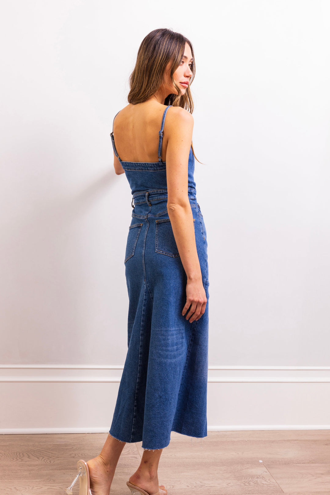 I Need You Denim Midi Dress