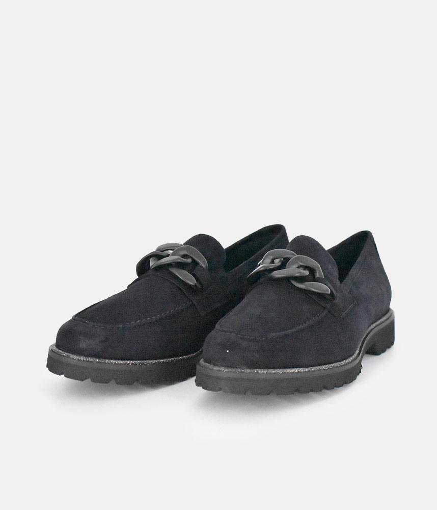 Sioux Luxe Navy Suede Link Loafer