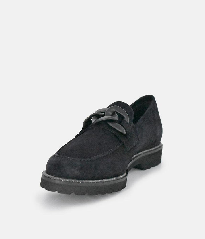 Sioux Luxe Navy Suede Link Loafer