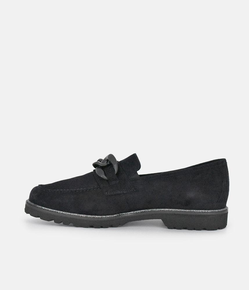 Sioux Luxe Navy Suede Link Loafer