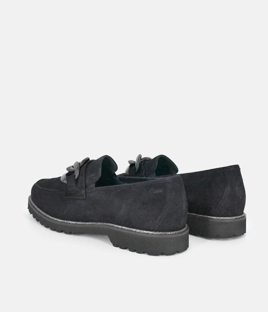 Sioux Luxe Navy Suede Link Loafer