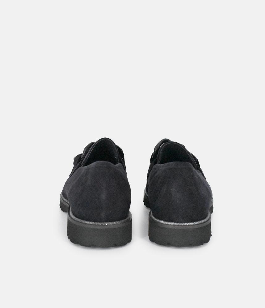 Sioux Luxe Navy Suede Link Loafer