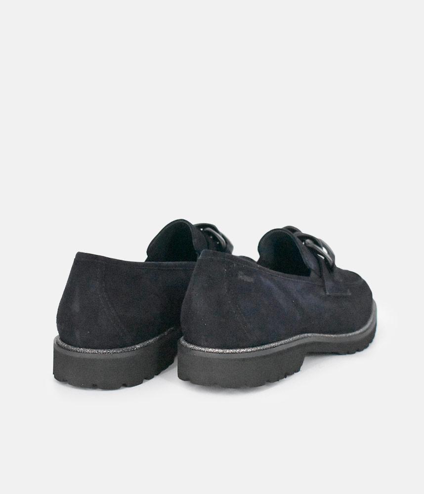 Sioux Luxe Navy Suede Link Loafer