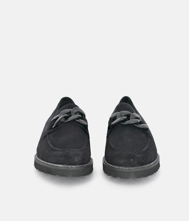 Sioux Luxe Navy Suede Link Loafer