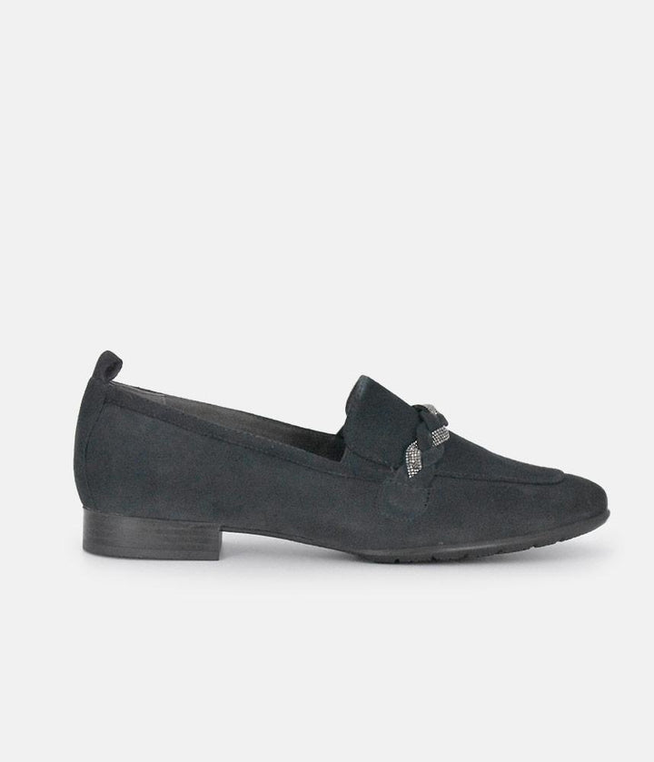 Tamaris Beautiful Navy Suede Loafers