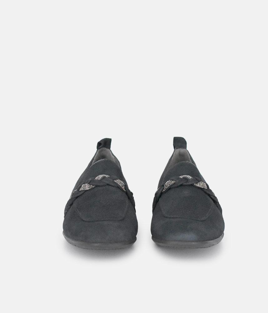 Tamaris Beautiful Navy Suede Loafers