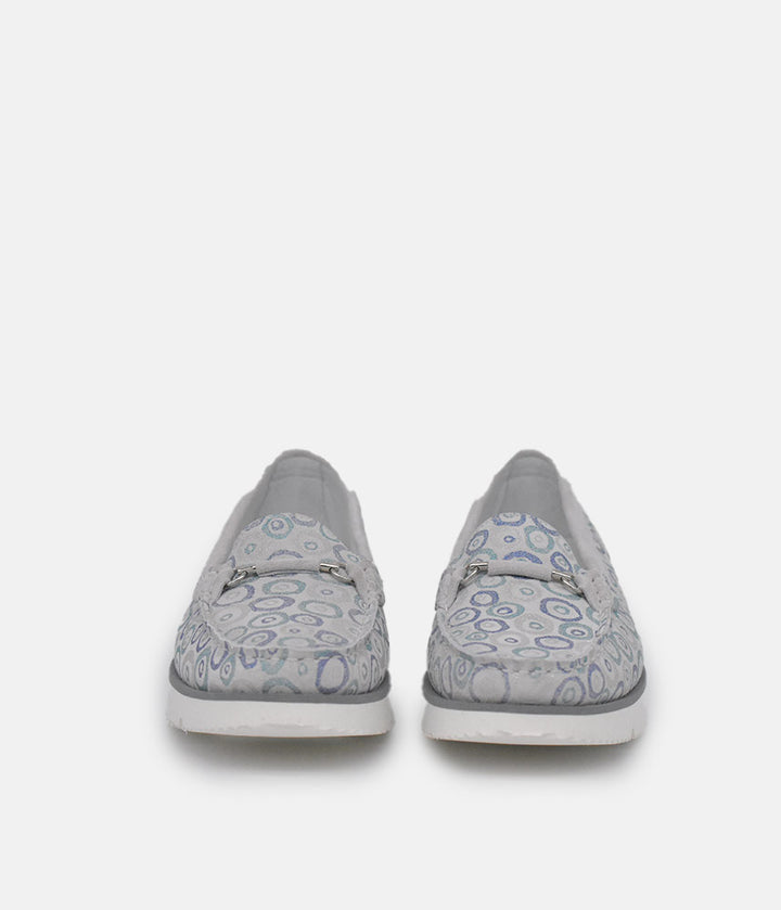 Vittoria Mengoni Gorgeous Grey Circle Loafers