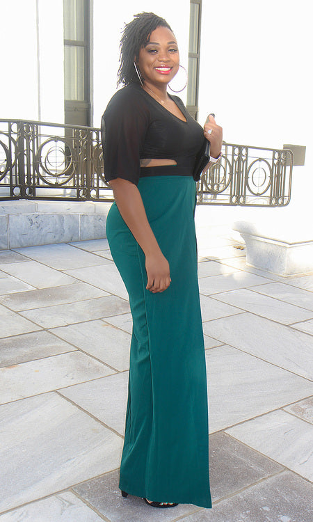 Windsor High Waist Pants - Deep Teal