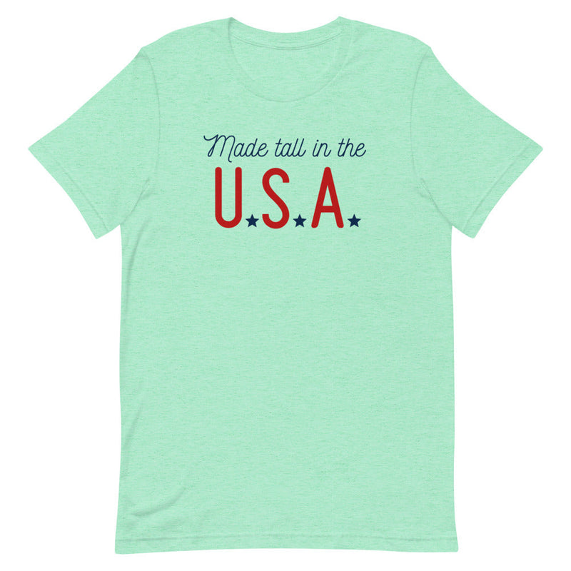 Made Tall in the U.S.A. t-shirt in Mint Heather.