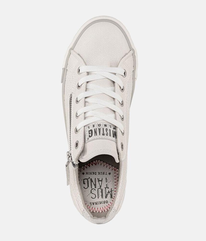 Fashionable White Mustang Trainer